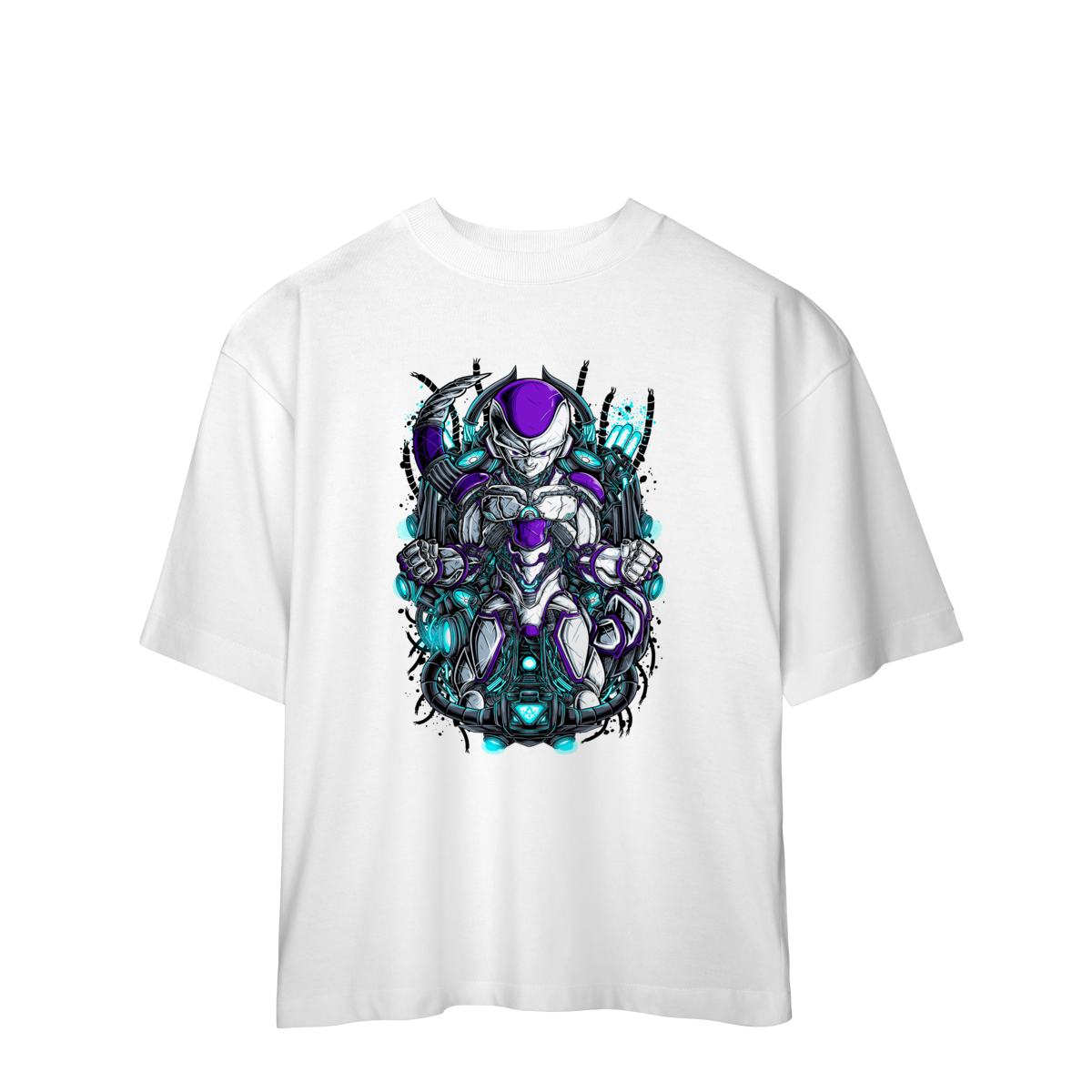 Camiseta Oversized Dragon Ball Z Freeza Anime Geek Otaku Streetwear Unissex Premium