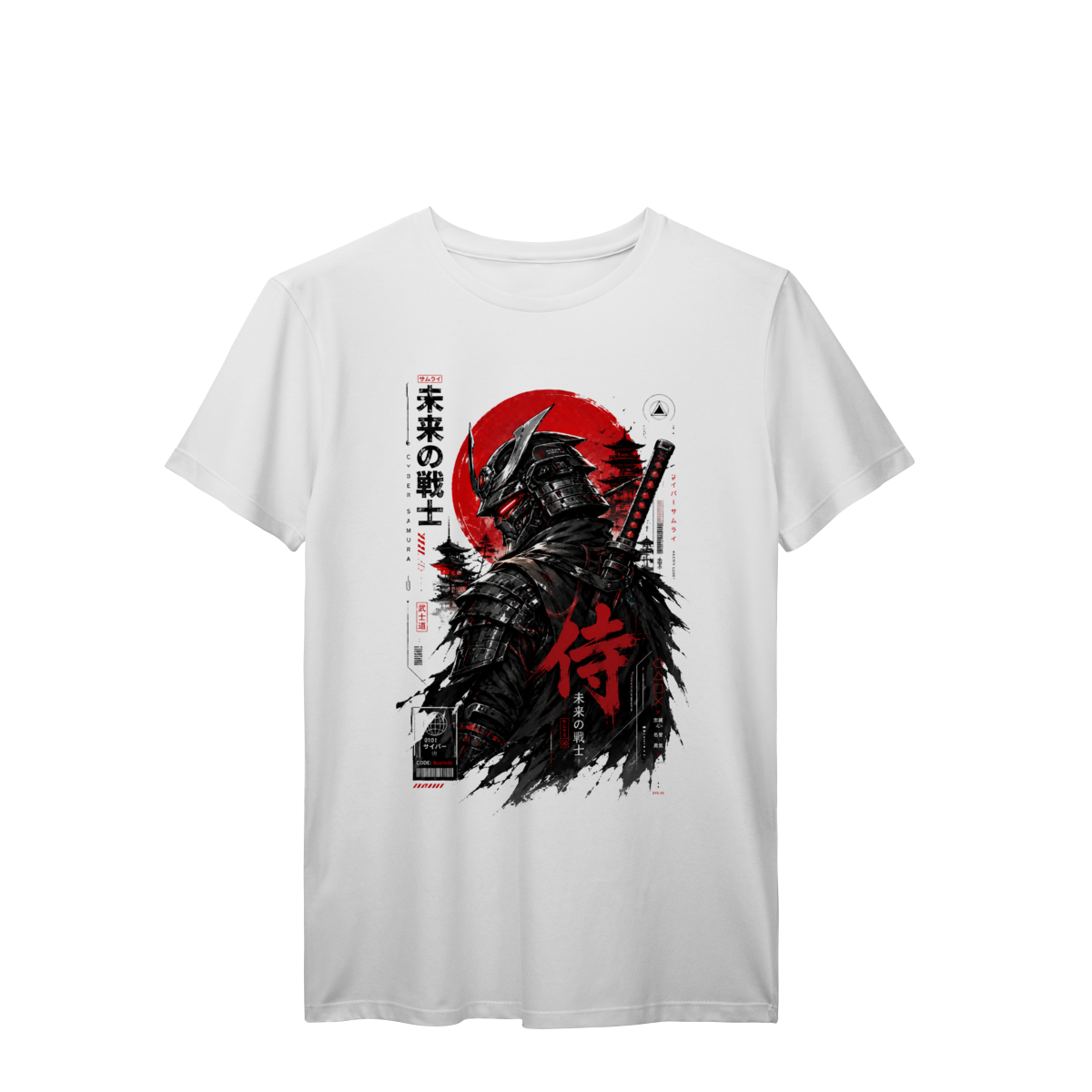 Camiseta Streetwear Samurai Estilo Japonês Unissex Premium
