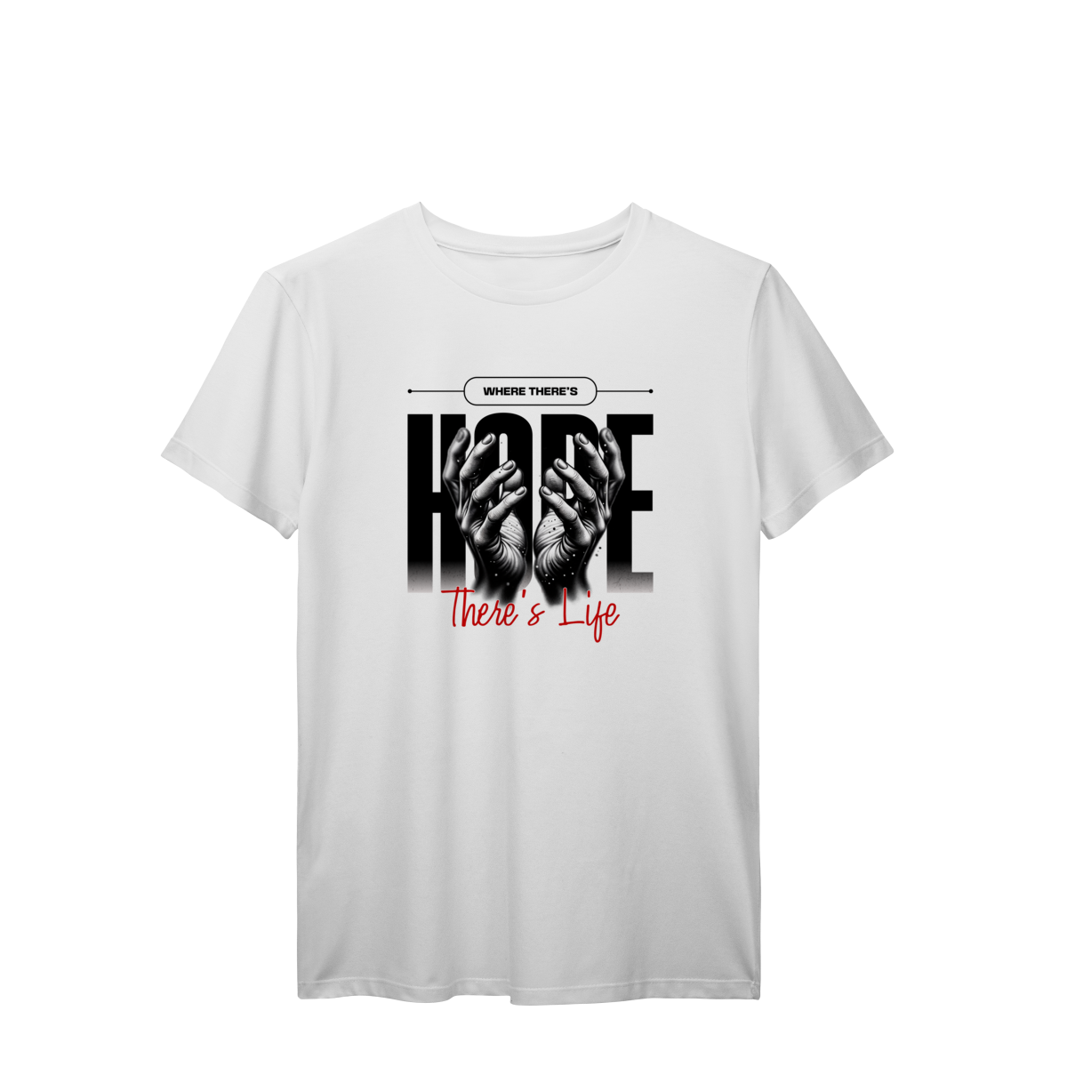 Camiseta Cristã Hope Fé Gospel Evangélica Esperança em Deus Unissex Premium