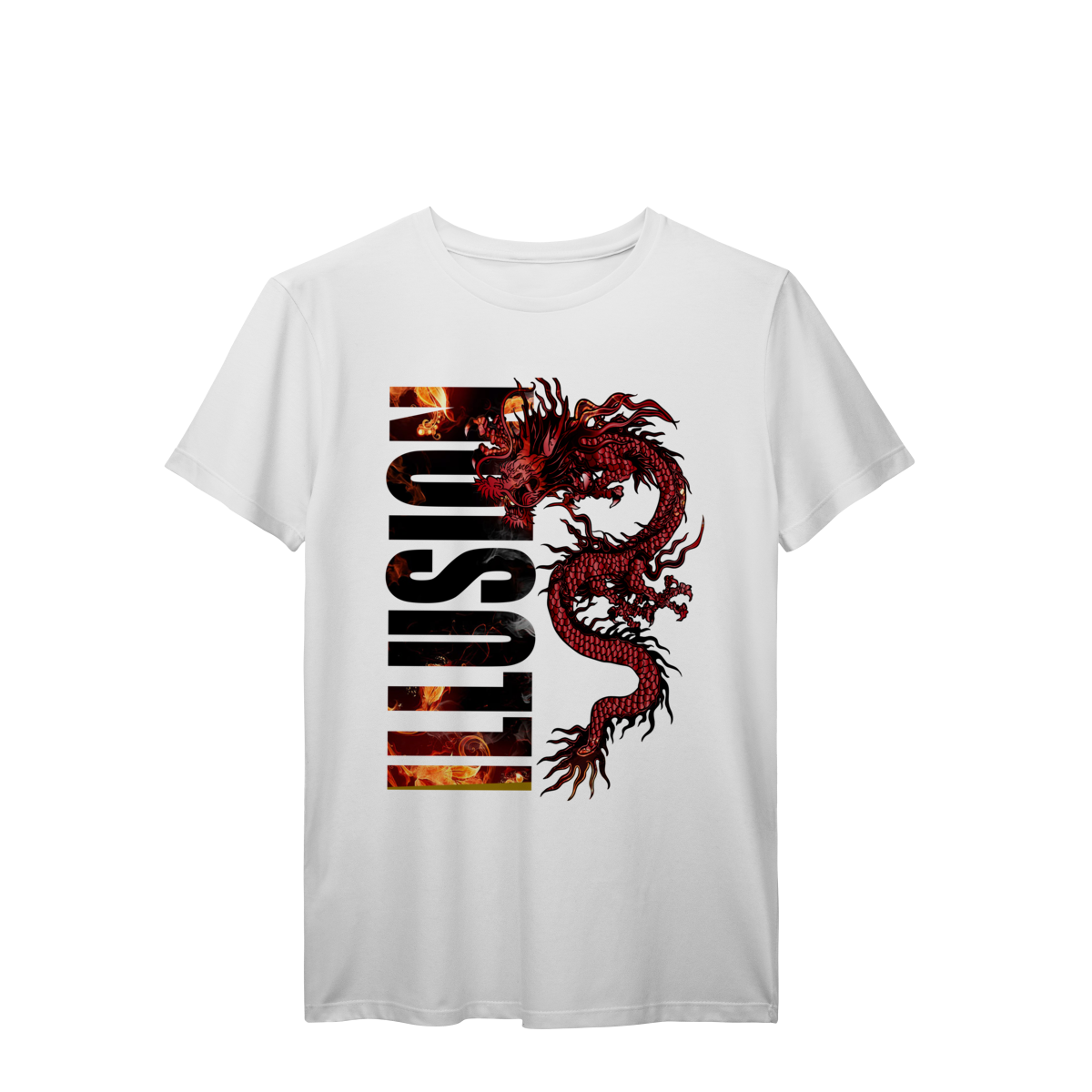 Camiseta Streetwear Illusion Estilo Urbano Unissex Premium