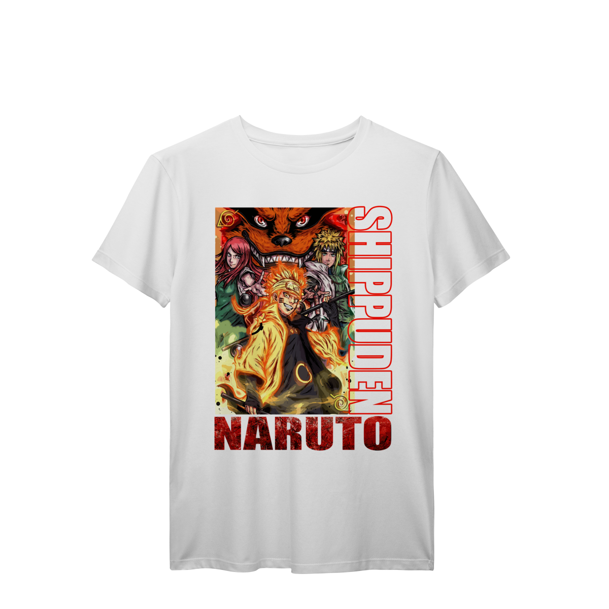 Camiseta Naruto Kurama Poder da Nove Caudas Anime Geek Otaku Unissex Premium