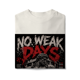 Nome do produto Camiseta Oversized No Weak Days