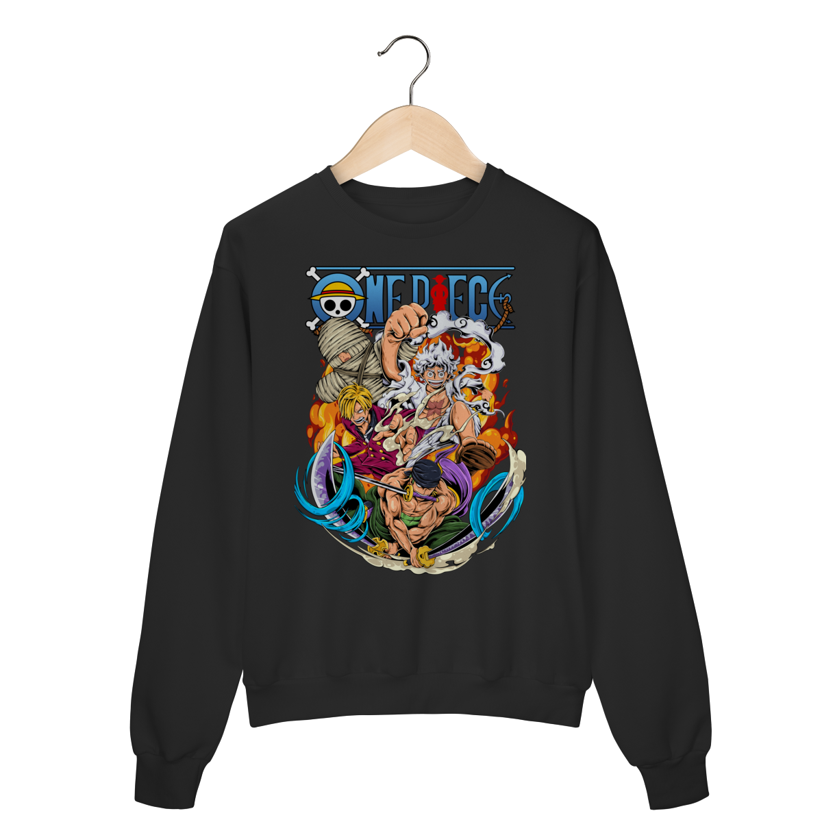 Moletom Fechado One Piece Monkey D. Luffy Anime Geek Otaku Flanelado Unissex Premium