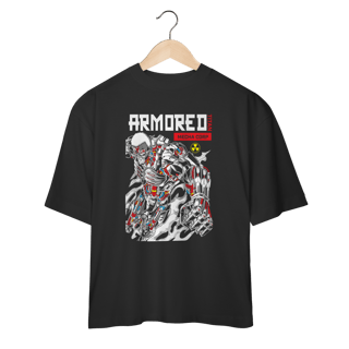 Camiseta Oversized Attack On Titans Mecha