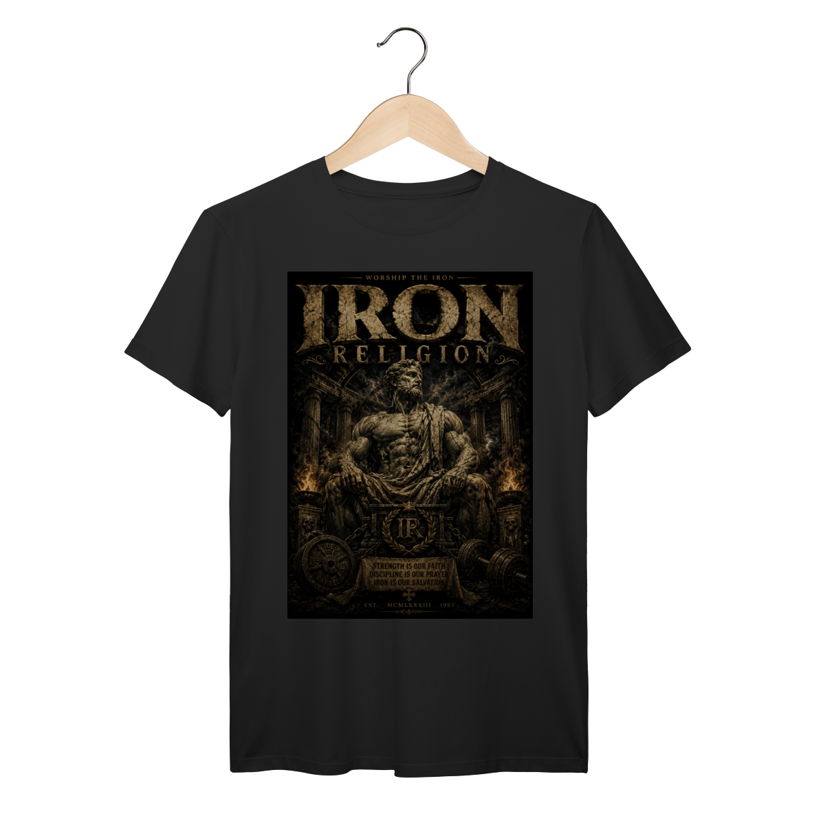 Nome do produto: Camiseta Premium Iron Religion