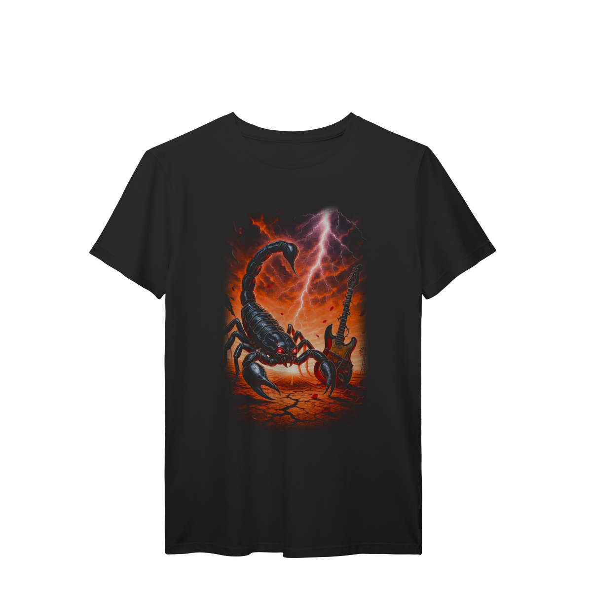 Camiseta Scorpions Hard Rock Escorpião Guitarra Vintage Unissex Premium