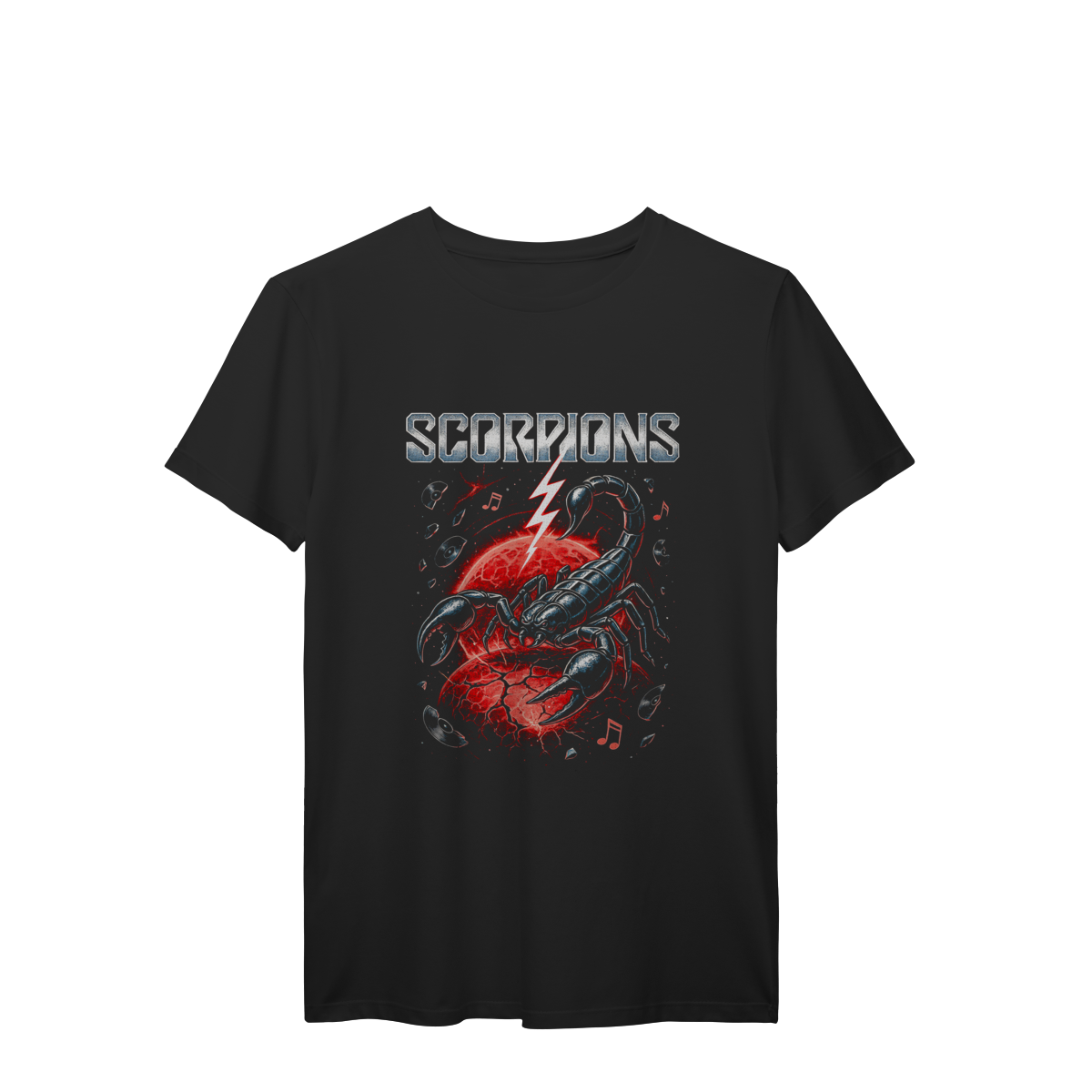 Camiseta Scorpions Hard Rock Escorpião Vintage Unissex Banda de Rock Premium