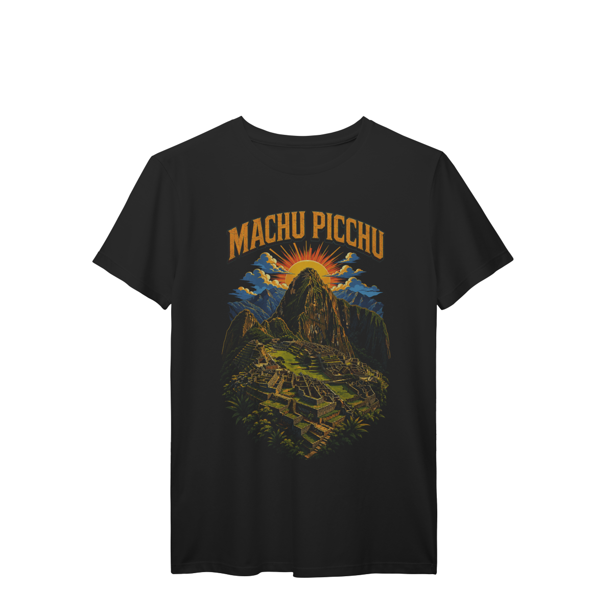 Camiseta Machu Picchu Peru Cidade Inca Viagem Vintage Premium
