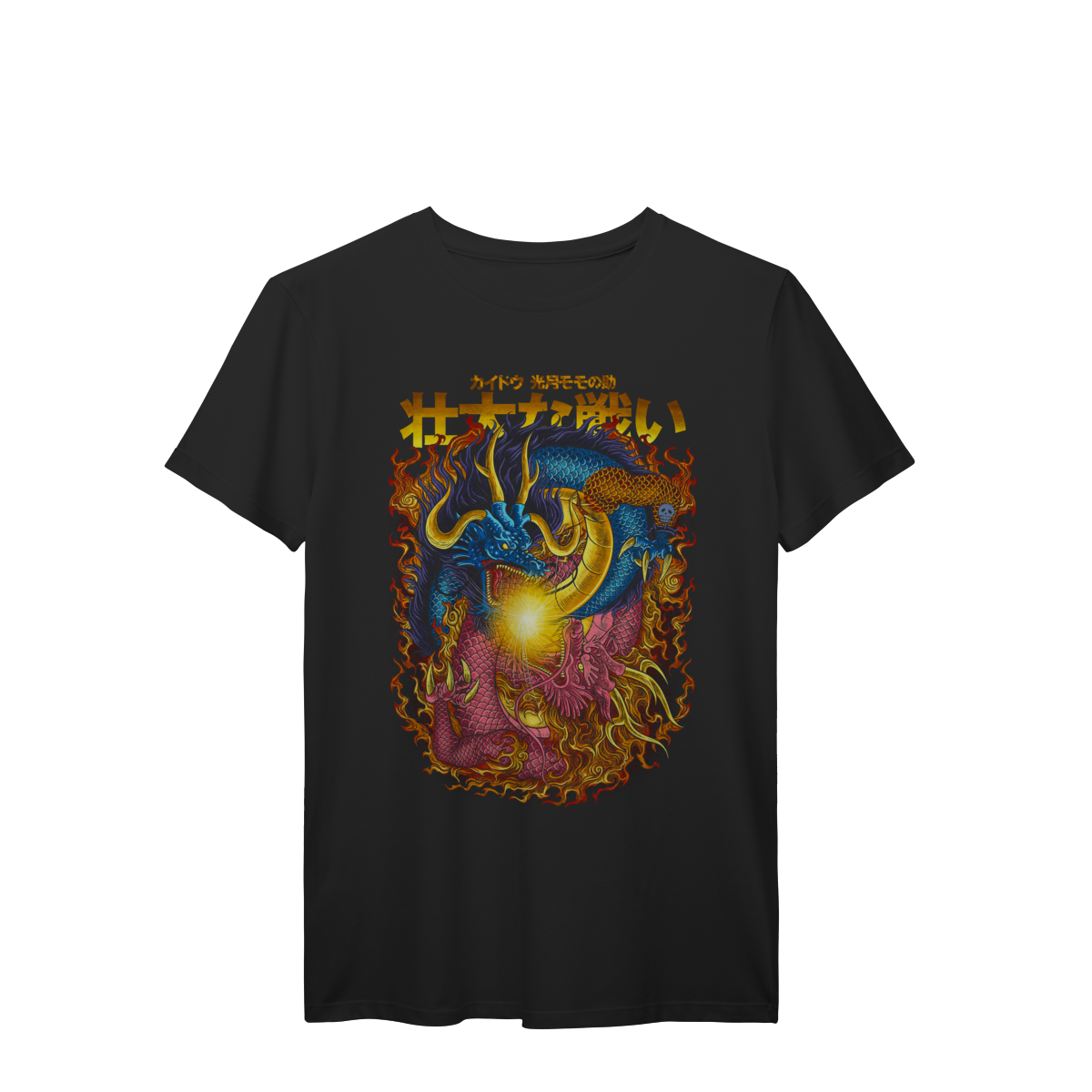 Camiseta Kaido vs Momonosuke Dragões de Wano Premium