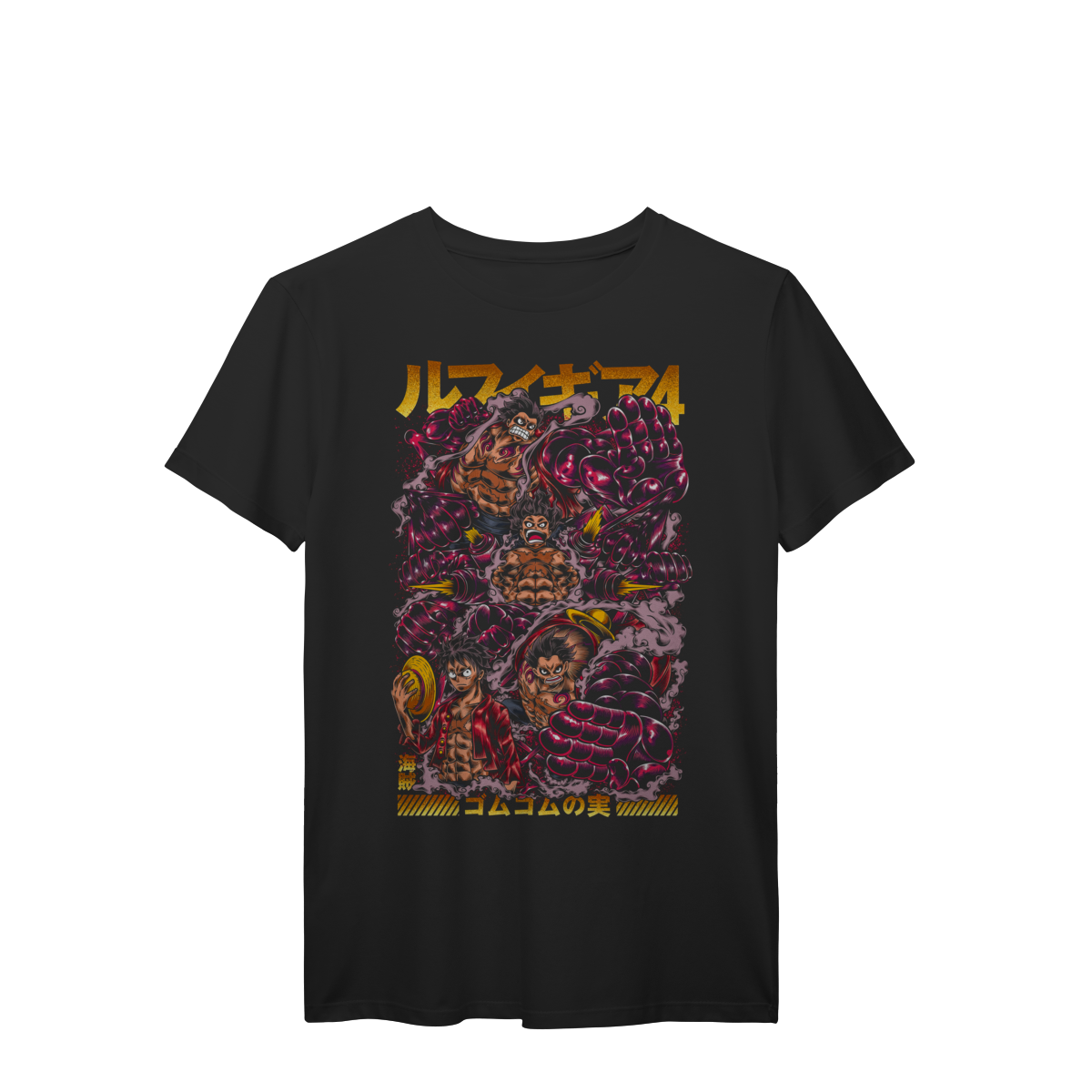 Camiseta Monkey D. Luffy Gear 4 Haki Anime Premium