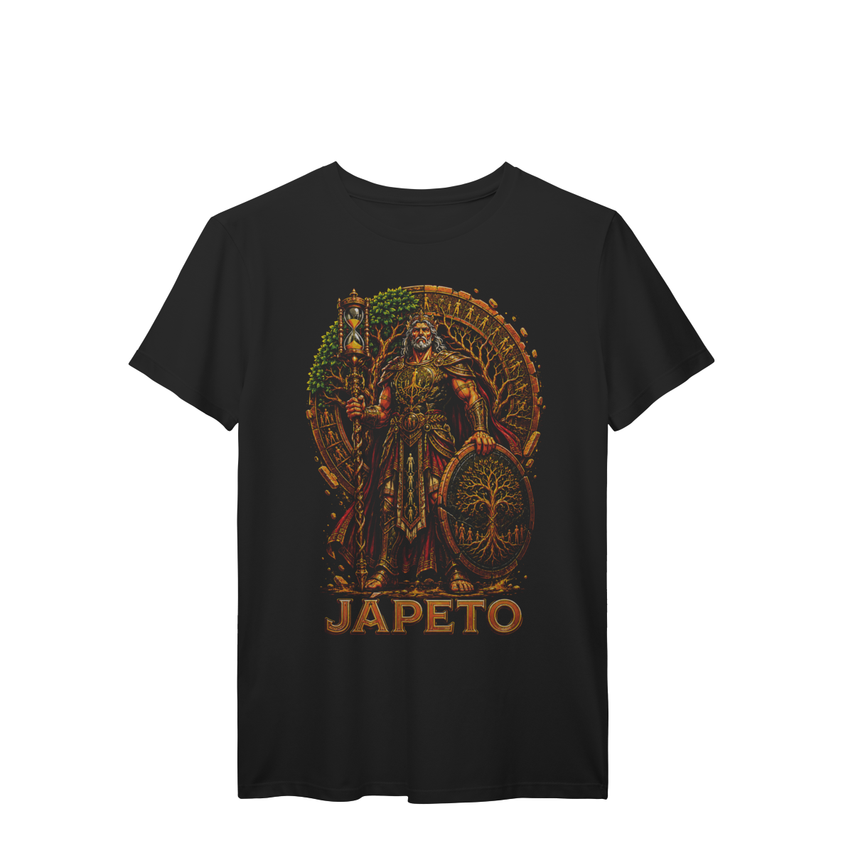 Camiseta Jápeto Titã Ancestral da Mitologia Grega Árvore da Vida Premium