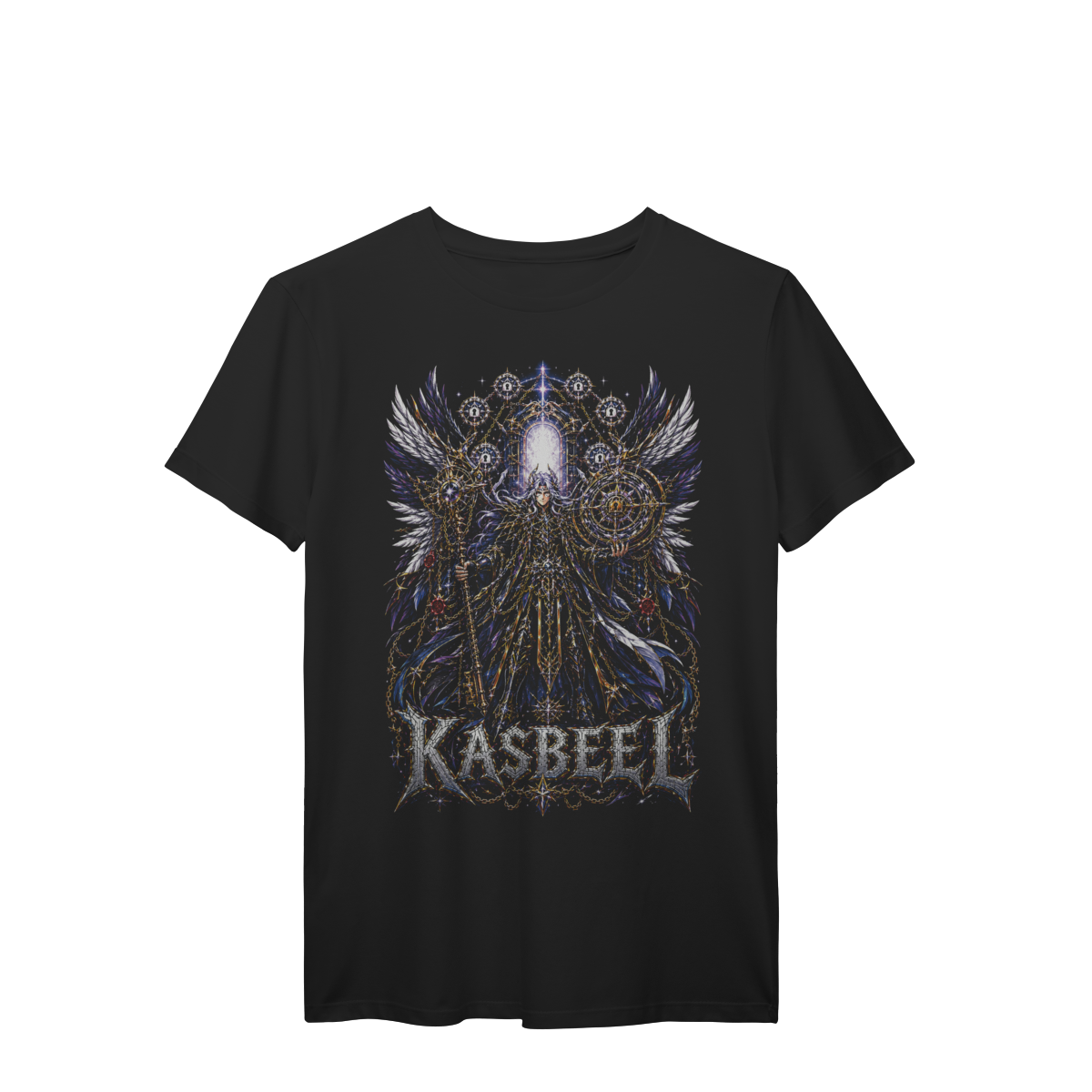 Camiseta Kasbeel Anjo Vigilante Guardião das Chaves Celestiais Premium