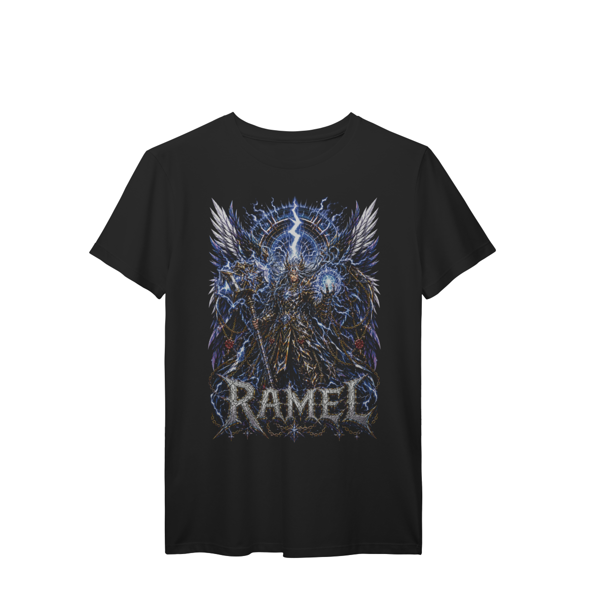 Camiseta Ramel Guardião dos Raios Celestiais Energia Azul Premium