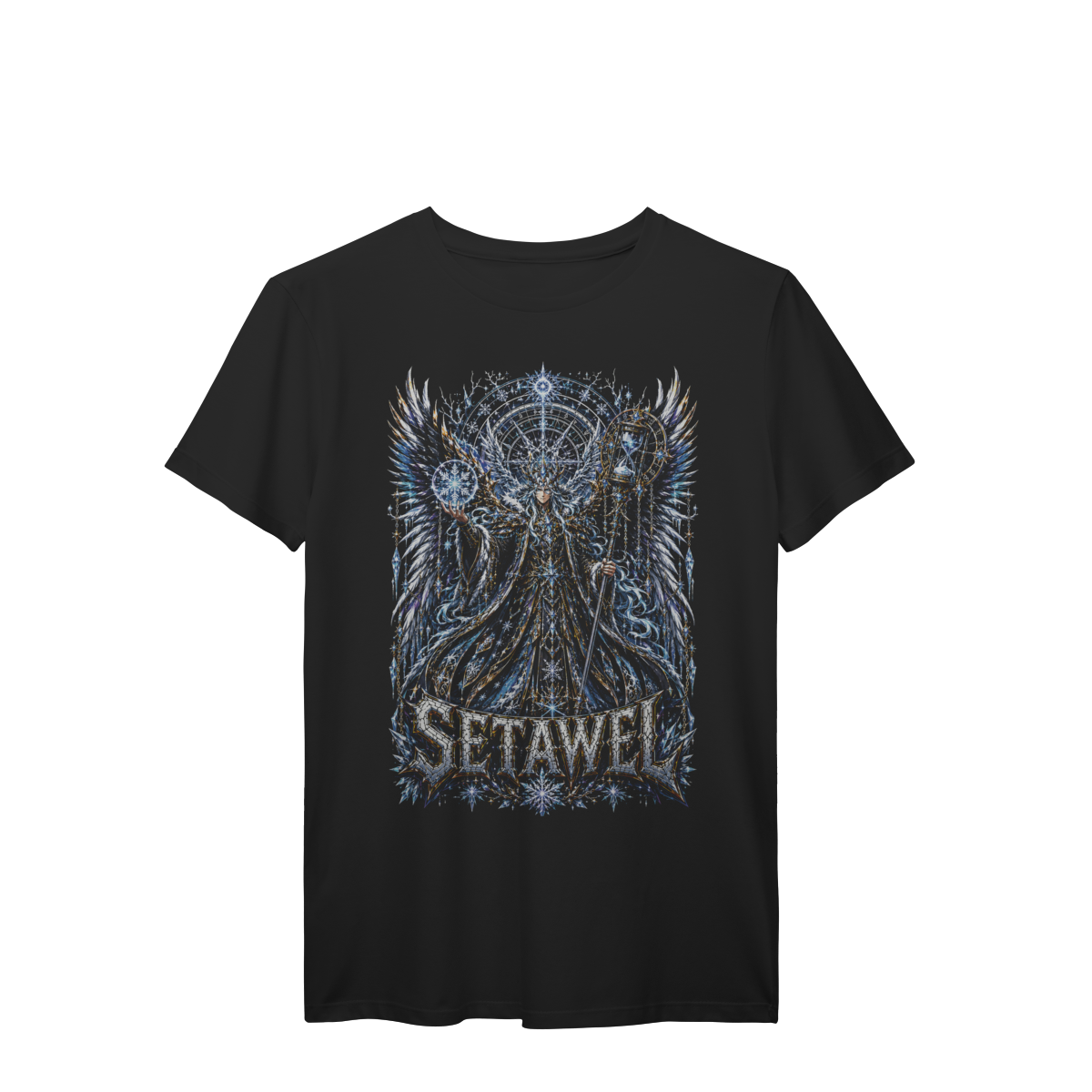 Camiseta Setawel Guardião do Inverno Celestial Floco de Neve Premium