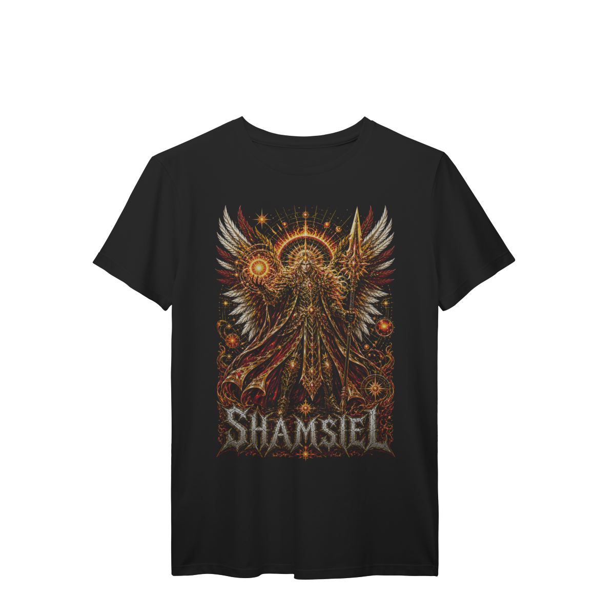 Camiseta Shamsiel Guardião do Sol Celestial Energia Solar Premium