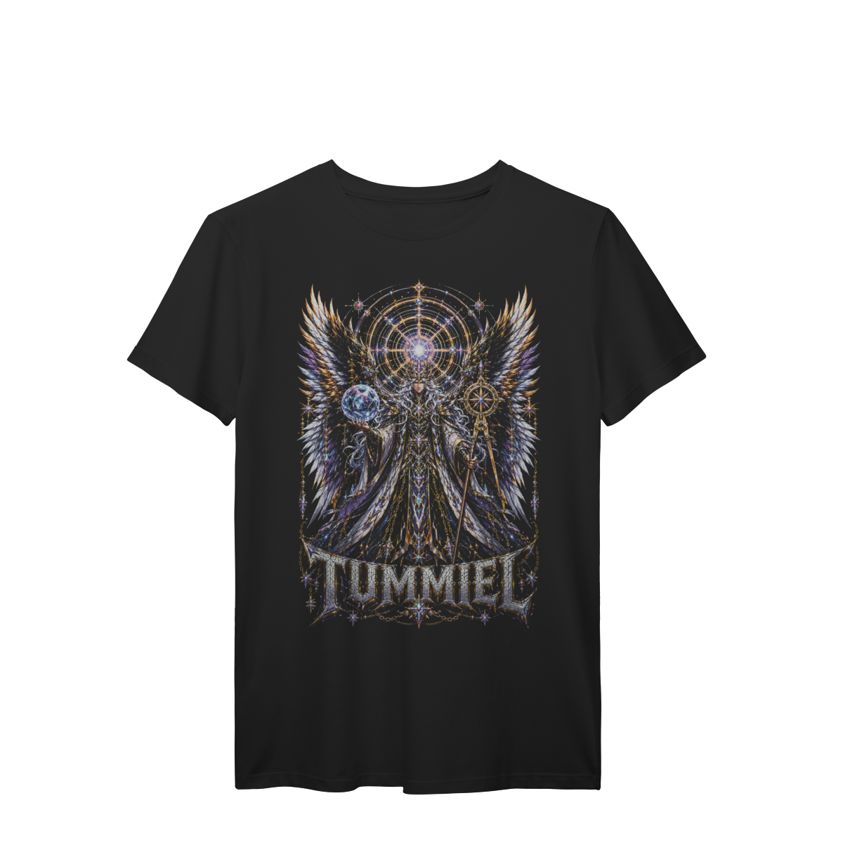 Camiseta Tumiel Guardião das Estrelas Energia Cósmica Premium
