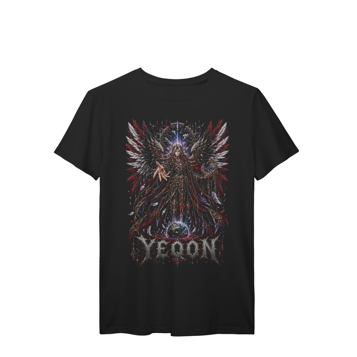 Camiseta Yeqon Guardião da Terra Celestial Poder Cósmico Premium