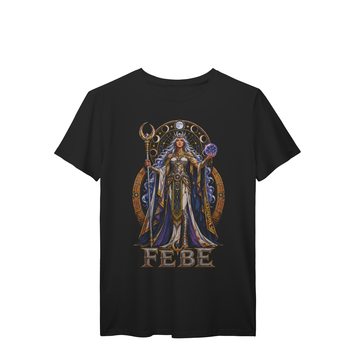 Camiseta Febe Titânide da Lua Fases Lunares Mitologia Grega Premium