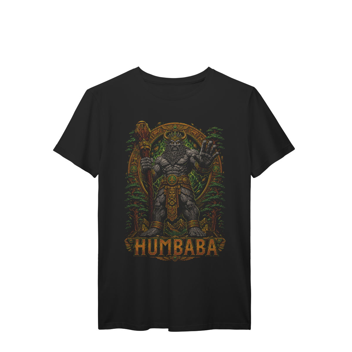 Camiseta Humbaba Guardião da Floresta dos Cedros Mitologia Mesopotâmica Premium