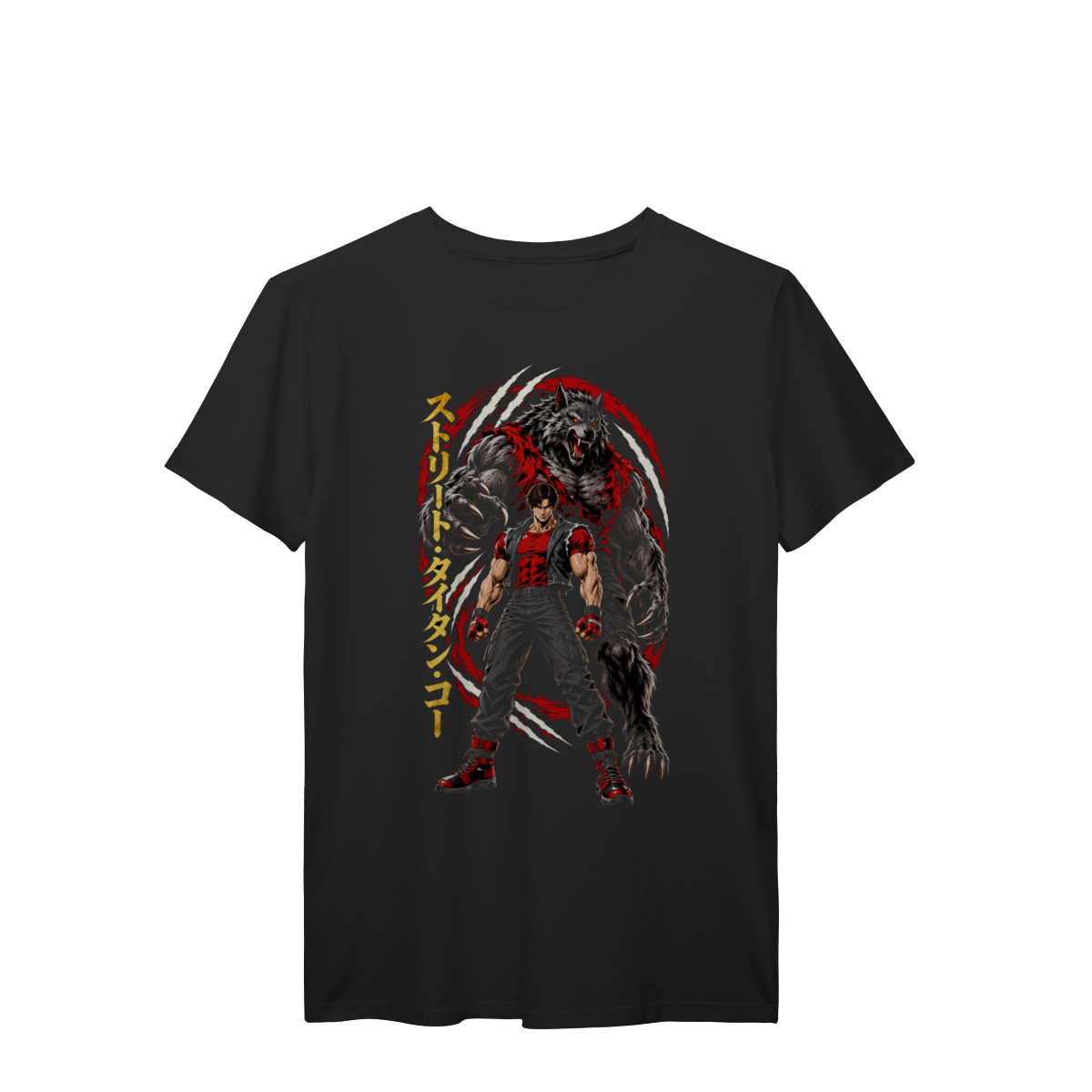 Camiseta Guerreiro Lobo Guardião Força Selvagem Premium