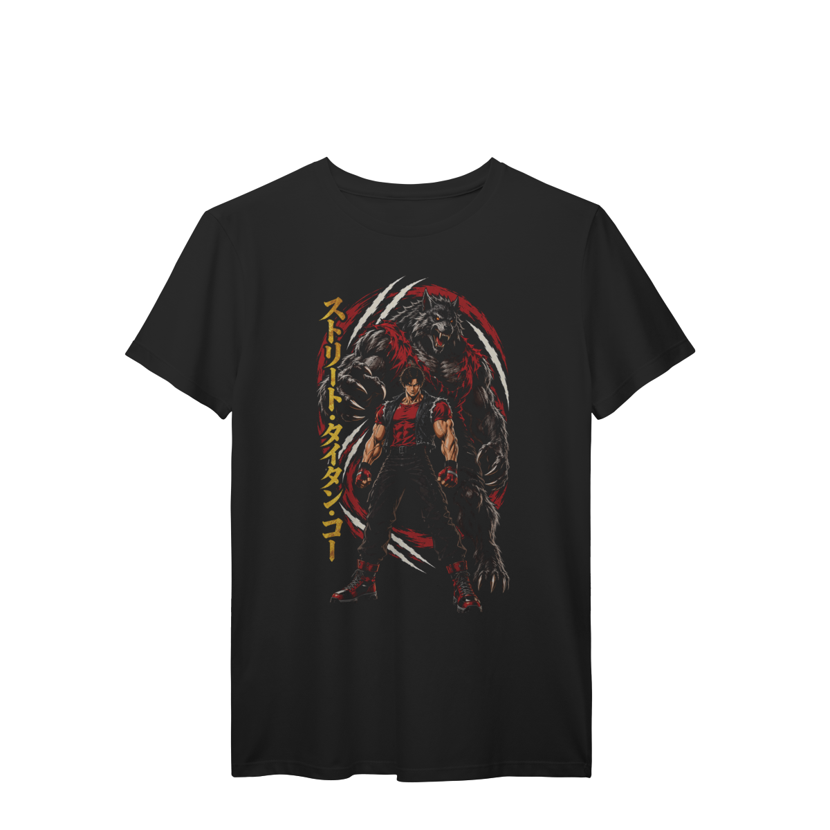 Nome do produto: Camiseta Guerreiro Lobo Guardião Força Selvagem Premium