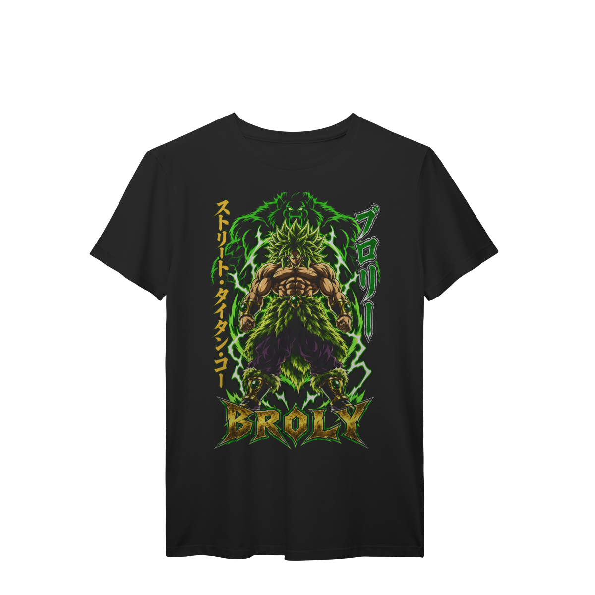 Nome do produto: Camiseta Guerreiro Lendário Aura Verde Anime Premium