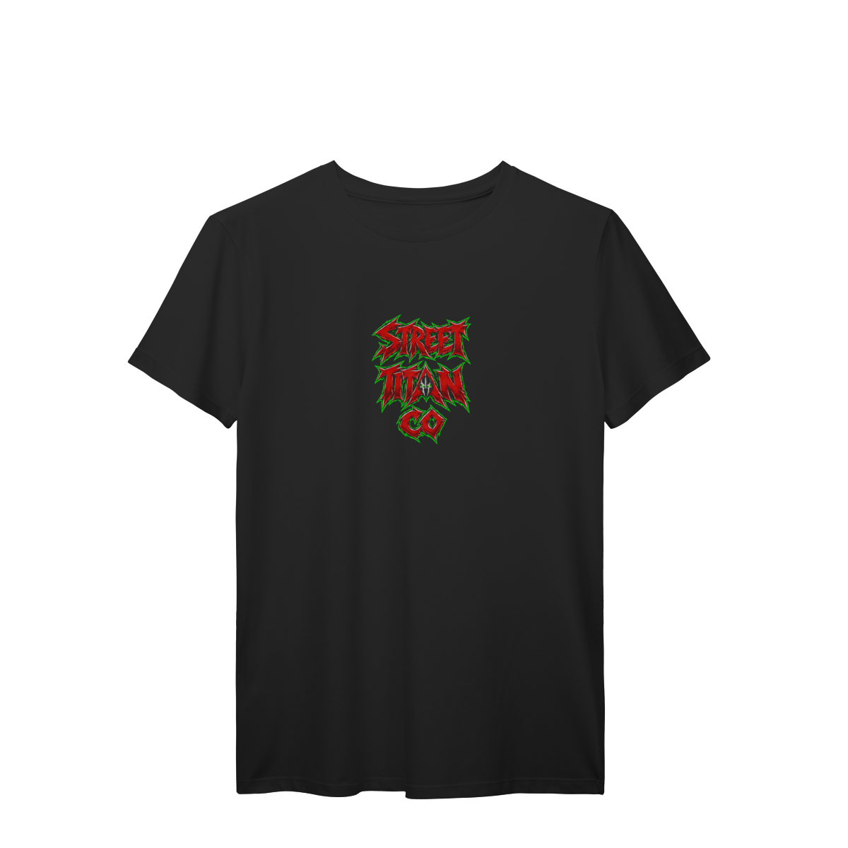 Nome do produto: Camiseta She-Spawn Guerreira Sombria Correntes e Energia Verde Premium