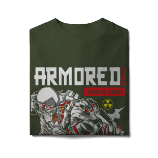 Nome do produto Camiseta Oversized Attack On Titans Mecha