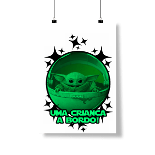 Nome do produtoPoster Retrato PAI NERD - BABY YODA