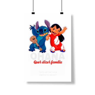 Nome do produtoPoster Retrato PAI NERD - LILLO & STITCH