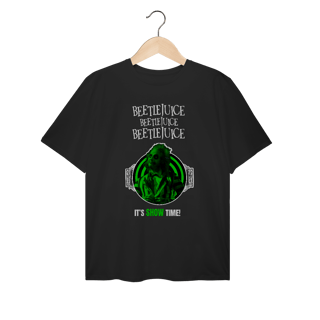 Nome do produtoT-Shirt Plus Size VI NA TELINHA - BEETLEJUICE