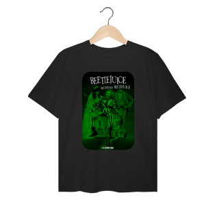 Nome do produtoT-Shirt Plus Size VI NA TELINHA - BEETLEJUICE