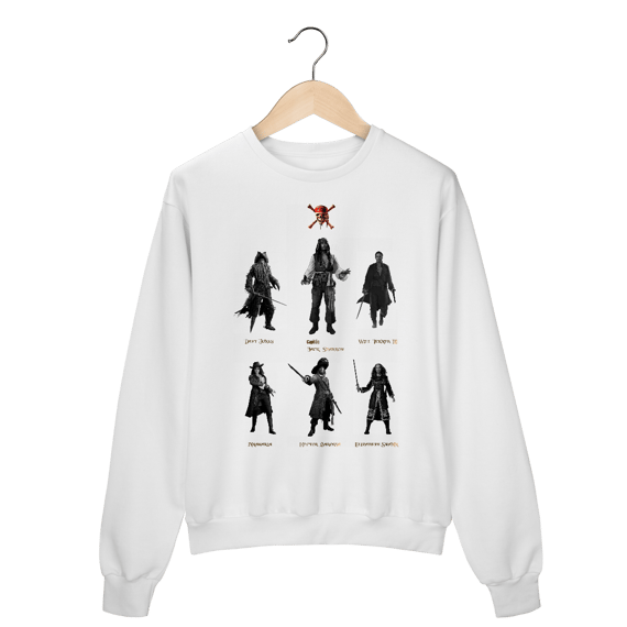 Moletom Prime Fechado NA TELINHA - PIRATAS DO CARIBE