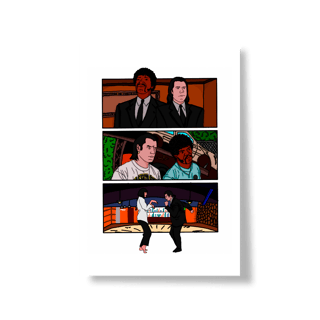 Nome do produtoPoster Retrato PULP FICTION - CINECLUBE