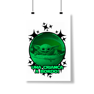 Nome do produtoPoster Retrato PAI NERD - BABY YODA
