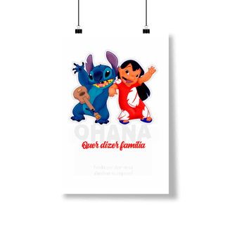 Nome do produtoPoster Retrato PAI NERD - LILLO & STITCH
