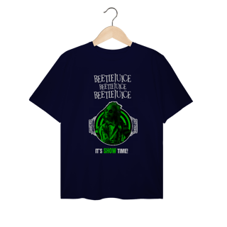 Nome do produtoT-Shirt Plus Size VI NA TELINHA - BEETLEJUICE
