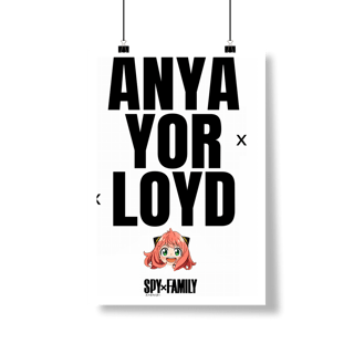 Nome do produtoPoster Retrato LOOK DE SÁBADO - SPY X FAMILY