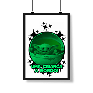Nome do produtoPoster Retrato PAI NERD - BABY YODA