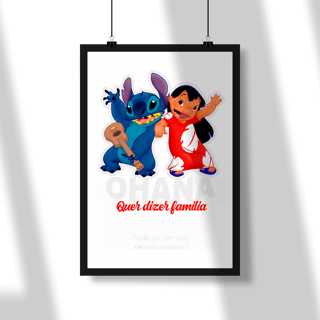 Nome do produtoPoster Retrato PAI NERD - LILLO & STITCH