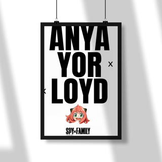 Nome do produtoPoster Retrato LOOK DE SÁBADO - SPY X FAMILY