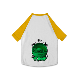 Nome do produtoCamisa Pet Dog PAI NERD - BABY YODA