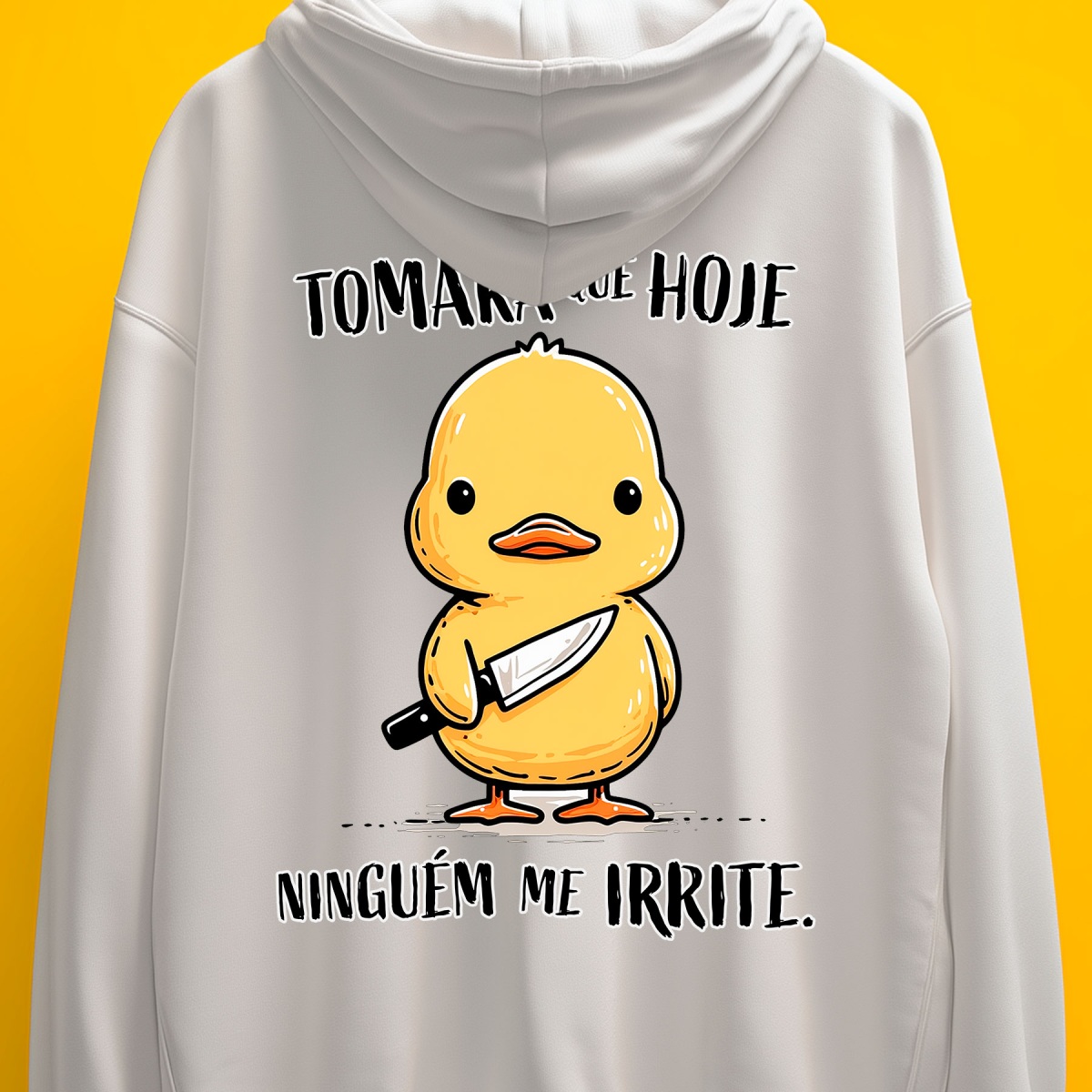 Nome do produto: Moletom - Tomara que hoje ninguém me irrite