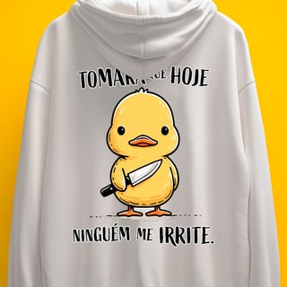 Nome do produto Moletom - Tomara que hoje ninguém me irrite