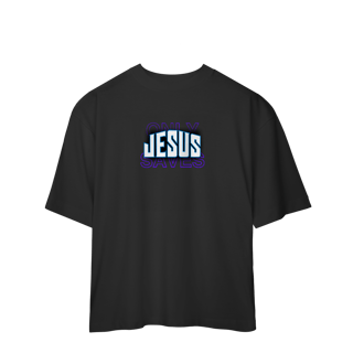 Nome do produto Camiseta Oversized - Only Jesus Saves