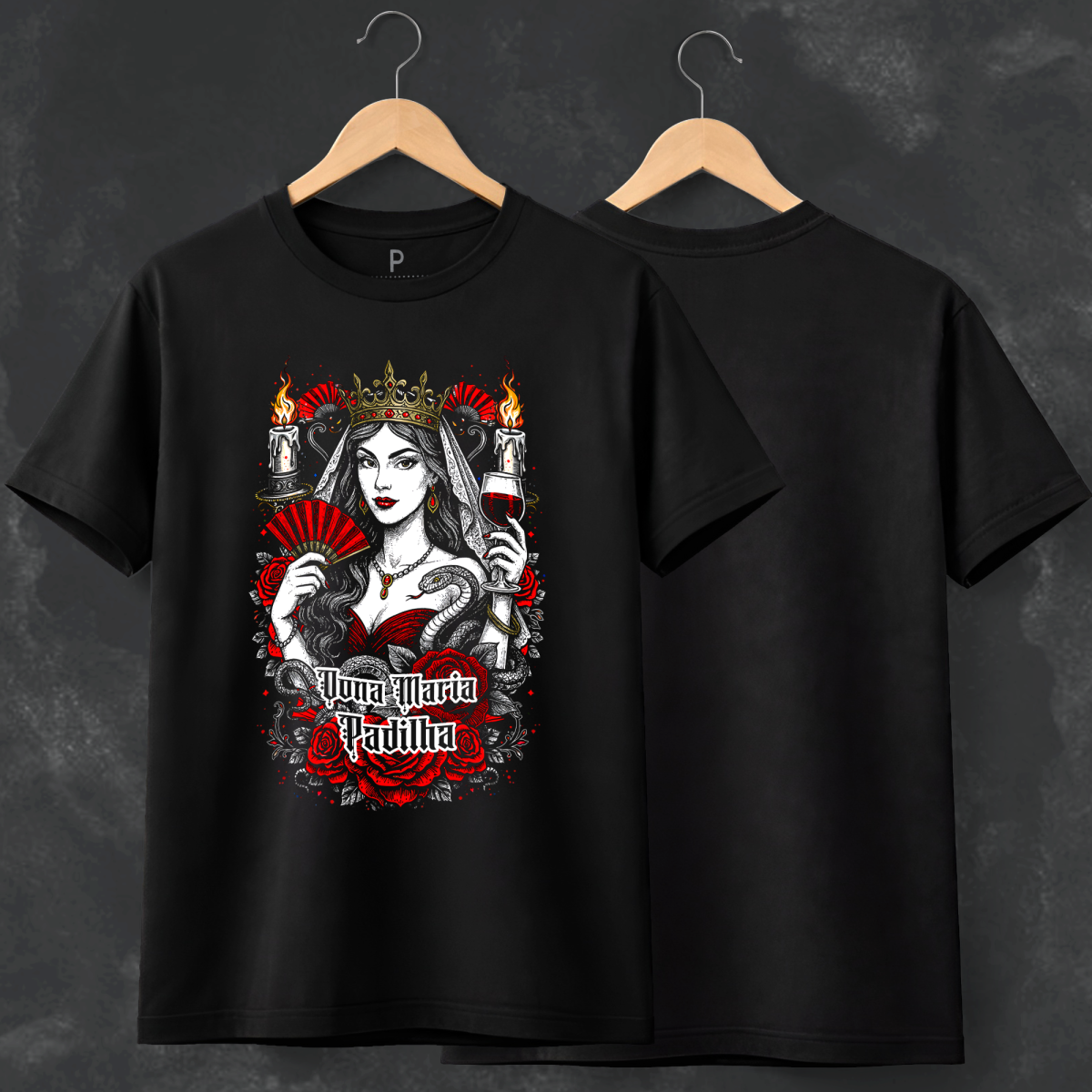 Nome do produto: Camiseta Maria Padilha - Preta