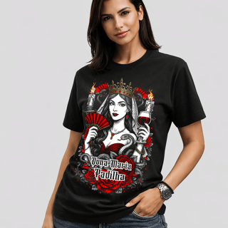 Nome do produto Camiseta Maria Padilha - Preta