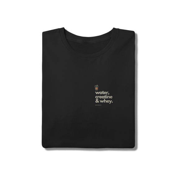 Água, creatine e whey