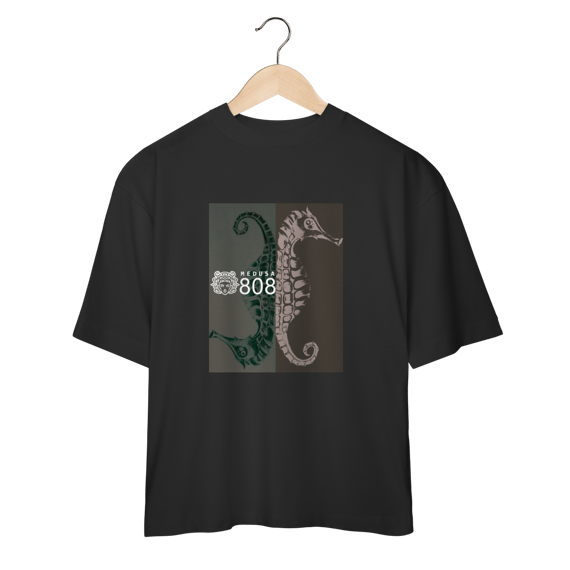 Camiseta - Coleção Ilustra - Cavalo Marinho - OVERSIZED