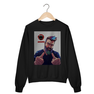 Nome do produto Excelente - Collab Lá e de Moto Outra Vez - Unissex, 100% Algodão, Moletom Fechado
